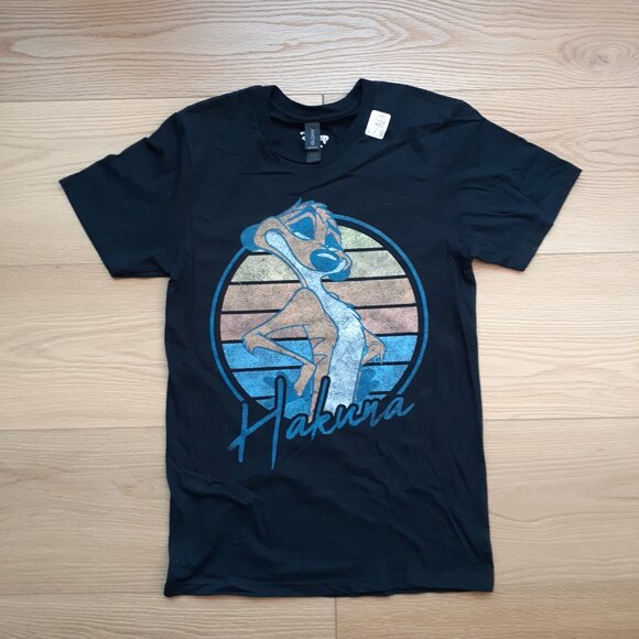 Timon - Hakuna - The Lion King - New Men's Small Black T-Shirt - Picture 4 of 4